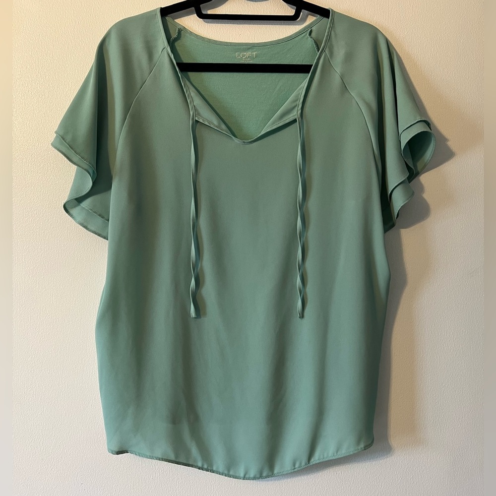 Loft Two Fabric Blouse - Large